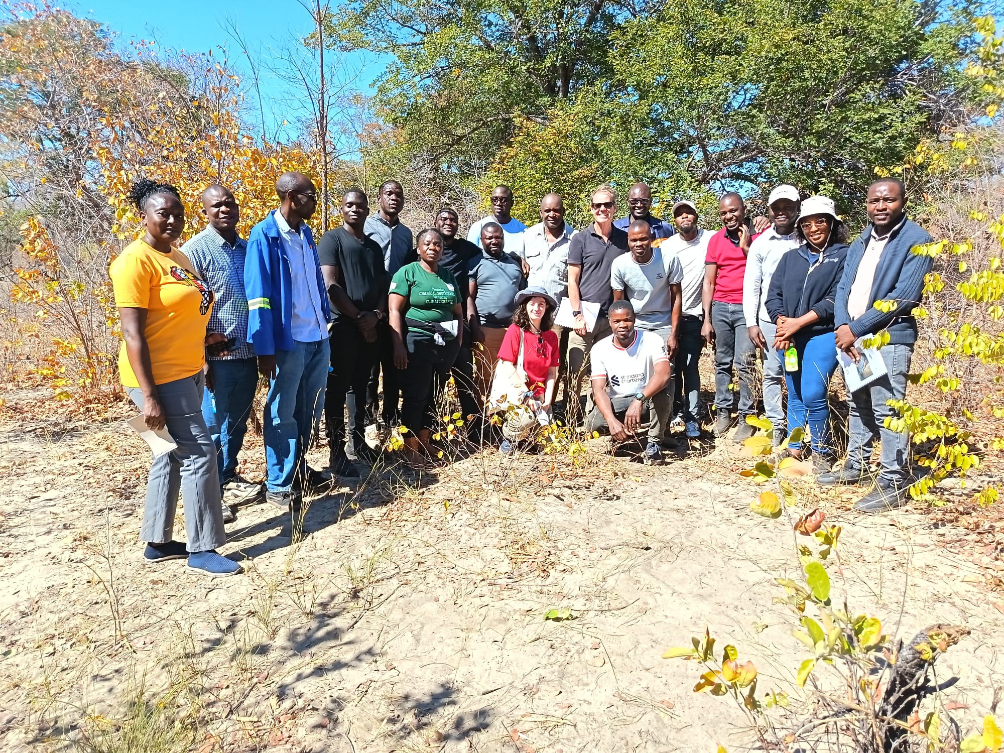 Formation de l’équipe d’inventaire au protocole d’inventaire, à Sesheke (Western Province)